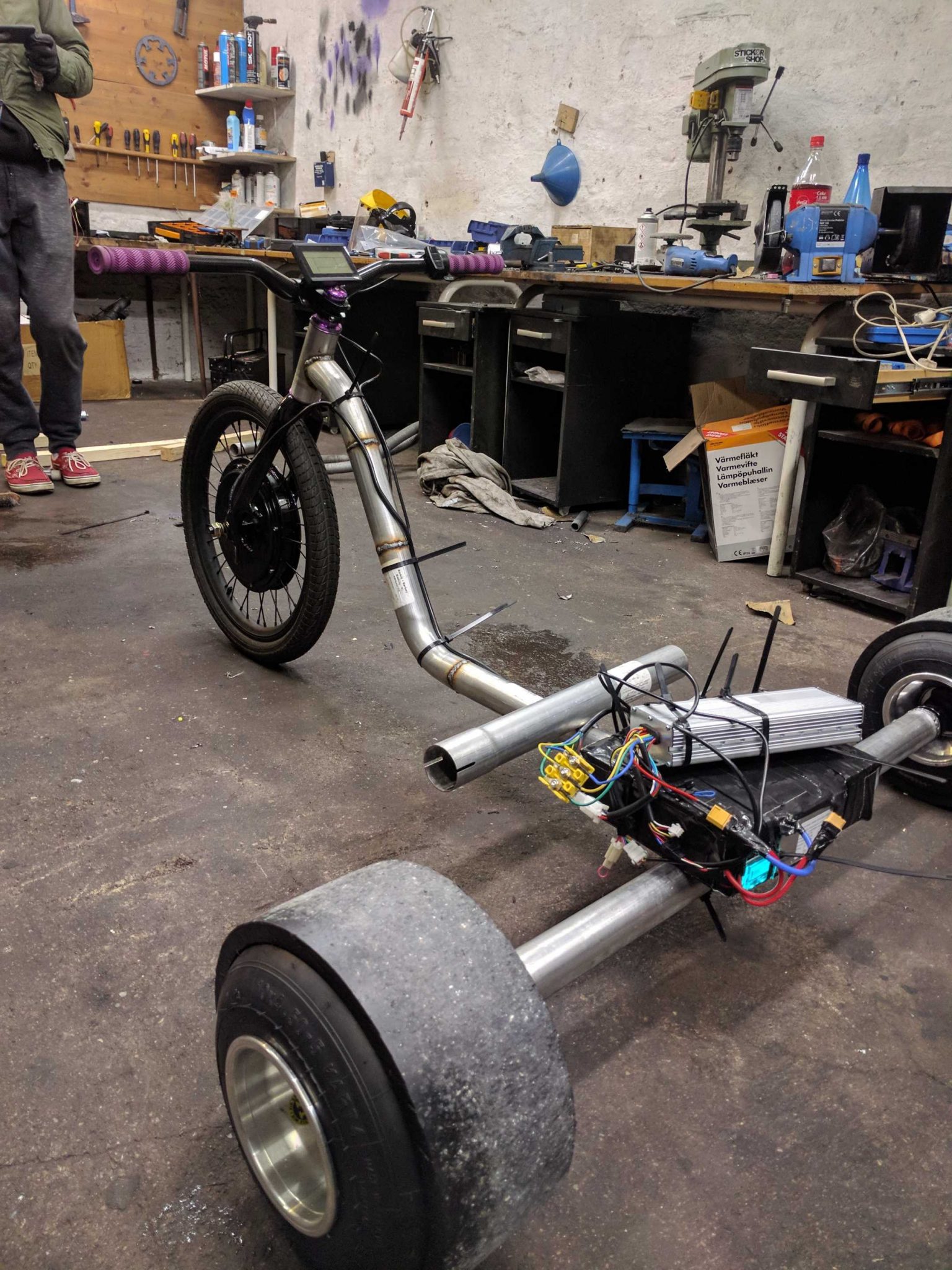 Homemade electric best sale drift trike